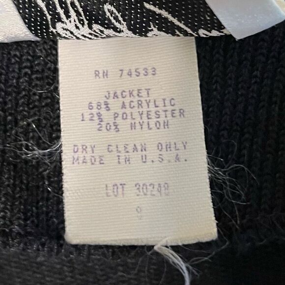 Women's Jeffrey & Dara By Linda Hutley Vintage‎ 80's Cropped Jacket Sz 8 - Picture 5 of 10